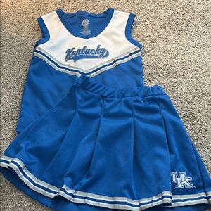 Kentucky Cheerleader Outfit in Blue and White